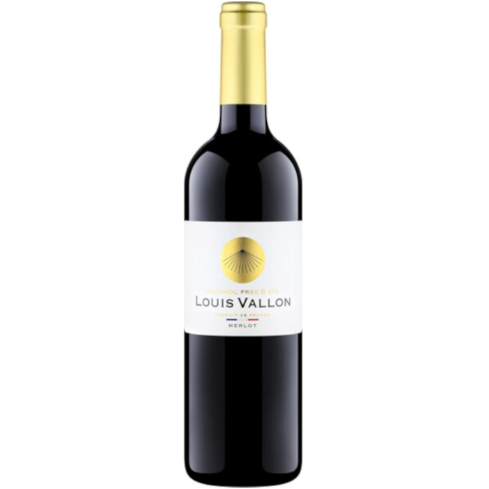 Вино Безалкогольное LOUIS VALLON, MERLOT / ФРАНЦИЯ, БОРДО